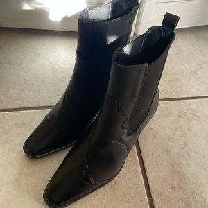 & Other Stories Leather Cowboy Boots